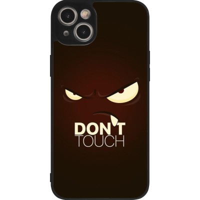 iPhone 14 Plus Case Hülle - Silikon schwarz Angry Dont Touch