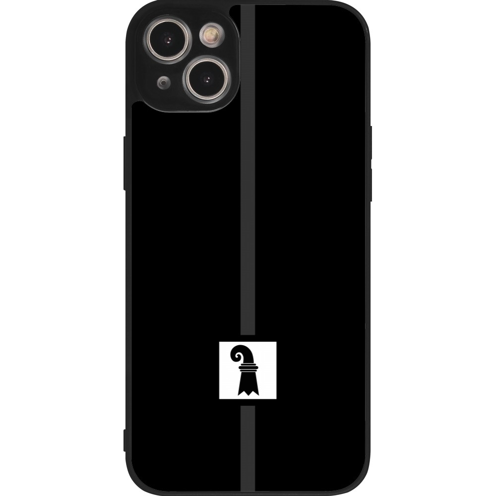 iPhone 14 Plus Case Hülle - Silikon schwarz Kanton BS schwarz