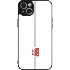 Coque iPhone 14 Plus - Silicone rigide noir Canton VS blanc