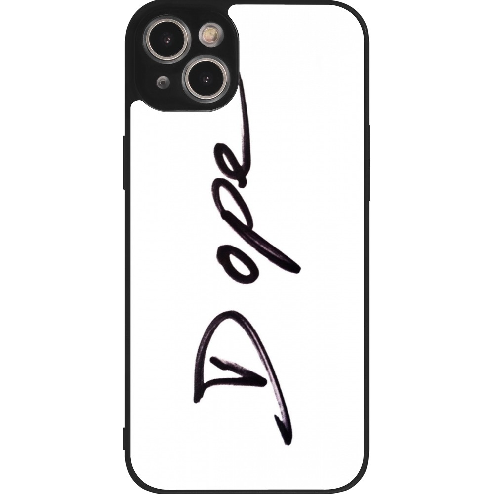 Coque iPhone 14 Plus - Silicone rigide noir Dope