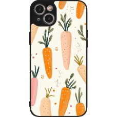 Coque iPhone 14 Plus - Silicone rigide noir Easter 2026 Illustration carrots