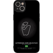 Coque iPhone 14 Plus - Silicone rigide noir F1 Track 2025 Brazil
