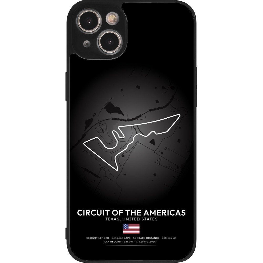 Coque iPhone 14 Plus - Silicone rigide noir F1 Track 2025 United States