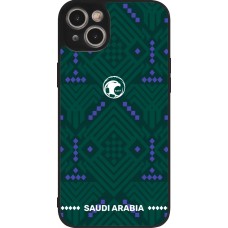 iPhone 14 Plus Case Hülle - Silikon schwarz Saudi Arabien 2026 personalisierbares Fussballtrikot