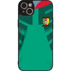 iPhone 14 Plus Case Hülle - Silikon schwarz Kamerun 2022 personalisierbares Fussballtrikot