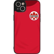 iPhone 14 Plus Case Hülle - Silikon schwarz Kanada 2022 personalisierbares Fussballtrikot