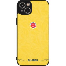 iPhone 14 Plus Case Hülle - Silikon schwarz Kolumbien 2026 personalisierbares Fussballtrikot