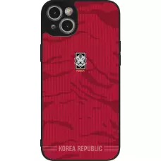 iPhone 14 Plus Case Hülle - Silikon schwarz Südkorea 2026 personalisierbares Fussballtrikot