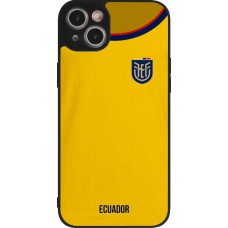 Coque iPhone 14 Plus - Silicone rigide noir Maillot de football Equateur 2022