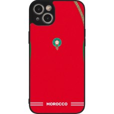 iPhone 14 Plus Case Hülle - Silikon schwarz Marokko 2026 personalisierbares Fussballtrikot