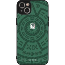 iPhone 14 Plus Case Hülle - Silikon schwarz Mexiko 2026 personalisierbares Fussballtrikot