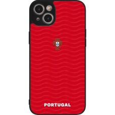 iPhone 14 Plus Case Hülle - Silikon schwarz Portugal 2026 personalisierbares Fussballtrikot