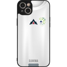 Coque iPhone 14 Plus - Silicone rigide noir Maillot de football Slovénie