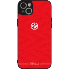 iPhone 14 Plus Case Hülle - Silikon schwarz Tunesien 2026 personalisierbares Fussballtrikot