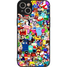 iPhone 14 Plus Case Hülle - Silikon schwarz Mixed cartoons