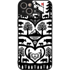 Coque iPhone 14 Plus - Silicone rigide noir Poya Suisse 2