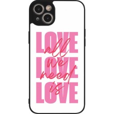 iPhone 14 Plus Case Hülle - Silikon schwarz Saint Valentines Day 26 Love all we need is