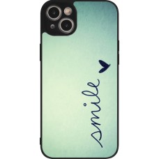 Coque iPhone 14 Plus - Silicone rigide noir Smile