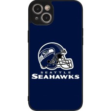 Coque iPhone 14 Plus - Silicone rigide noir Super Bowl 26 Seattle 3