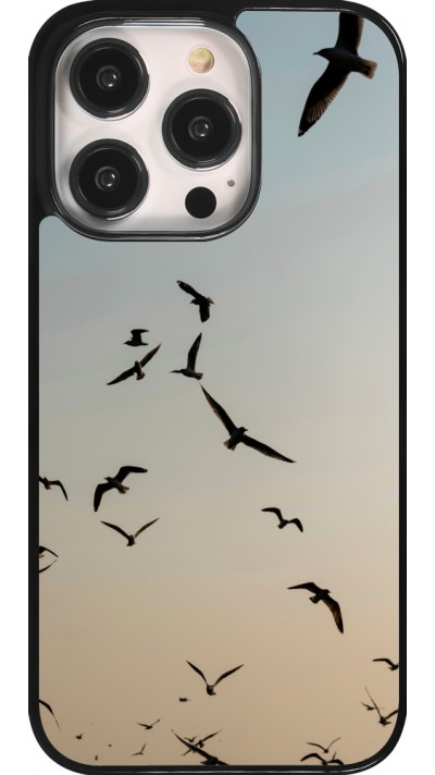 Coque iPhone 14 Pro - Autumn 22 flying birds shadow