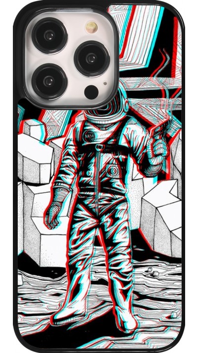 iPhone 14 Pro Case Hülle - Anaglyph Astronaut