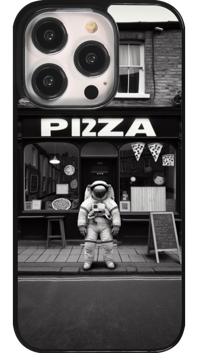 iPhone 14 Pro Case Hülle - Astronaut vor einer Pizzeria