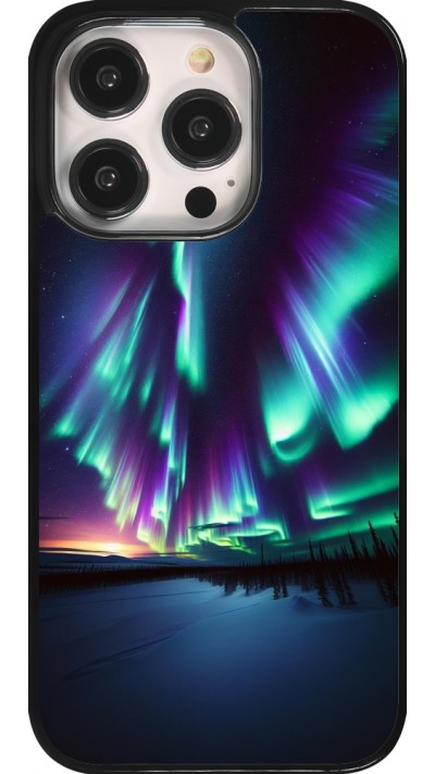 iPhone 14 Pro Case Hülle - Funkelndes Nordlicht
