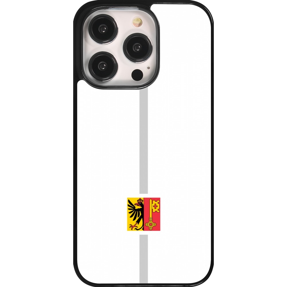 iPhone 14 Pro Case Hülle - Kanton GE weiss