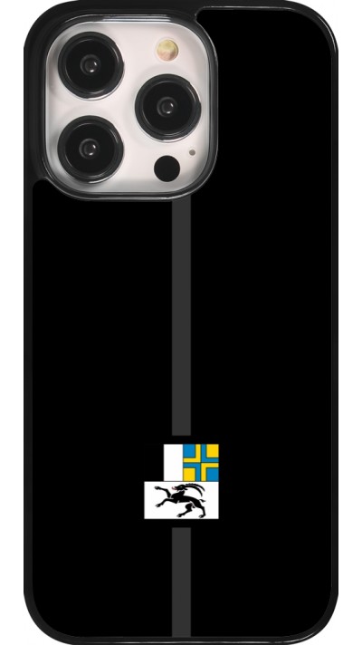 iPhone 14 Pro Case Hülle - Kanton GR schwarz