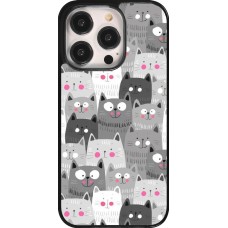 iPhone 14 Pro Case Hülle - Katzenschwärme