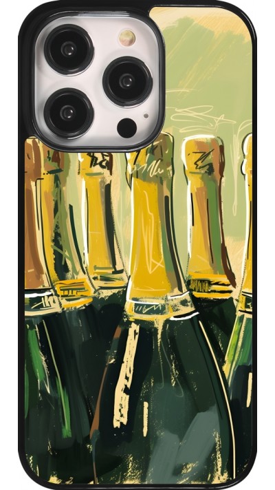 Coque iPhone 14 Pro - Champagne peinture