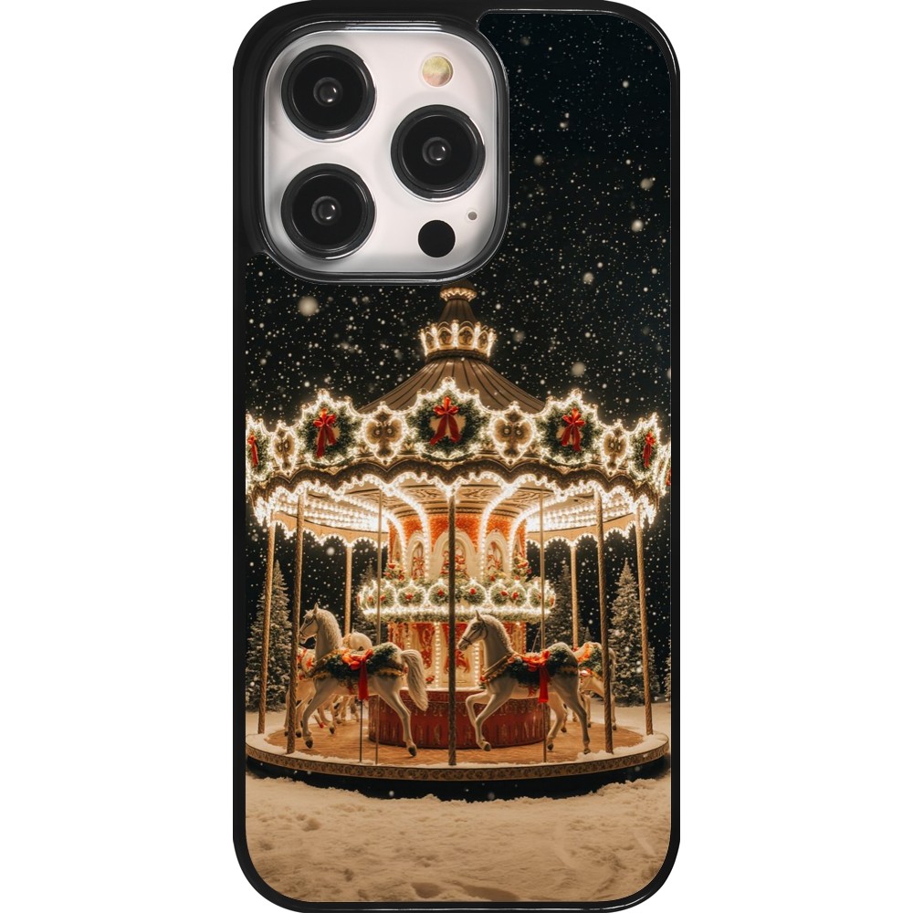 Coque iPhone 14 Pro - Christmas 25 Carousel