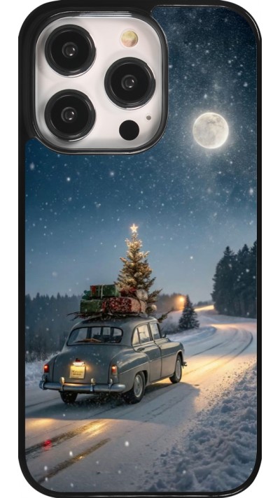 Coque iPhone 14 Pro - Christmas 25 Car with Tree Xmas