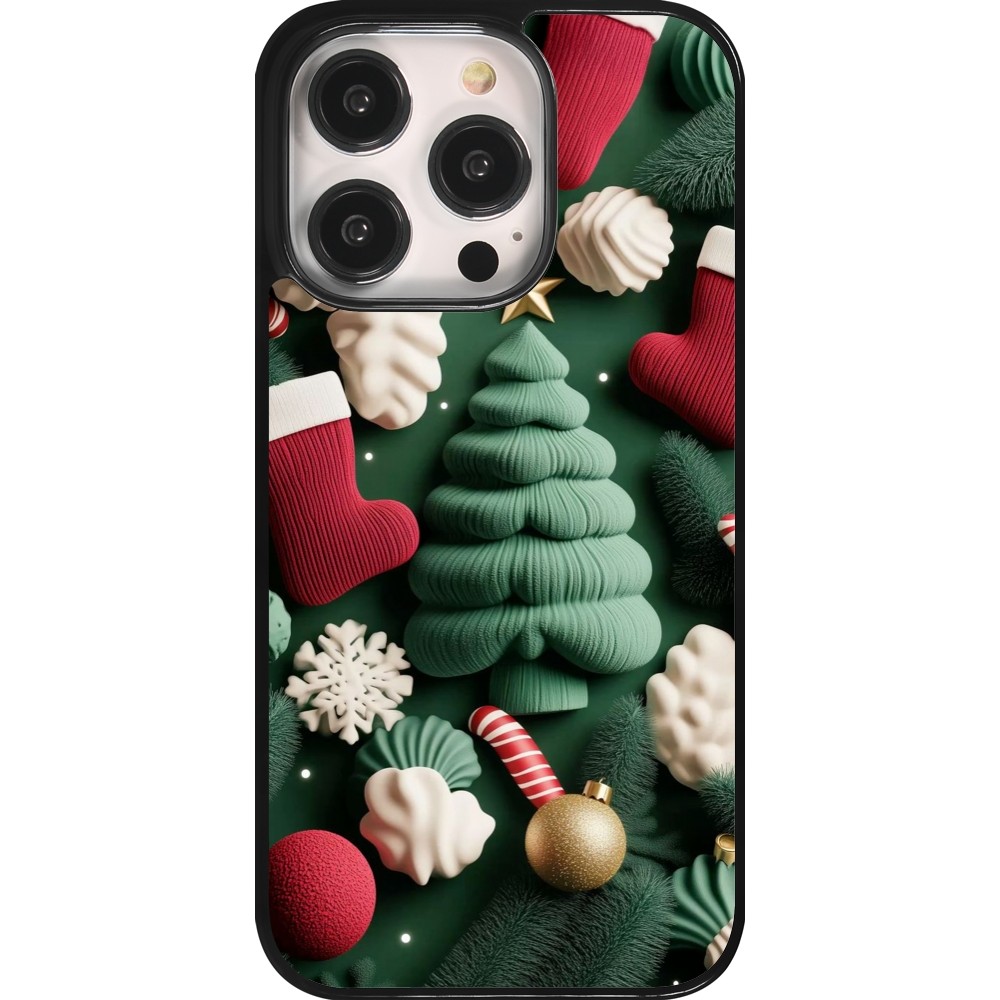 Coque iPhone 14 Pro - Christmas 25 Christmas textiles
