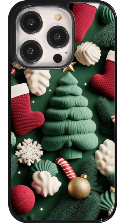 Coque iPhone 14 Pro - Christmas 25 Christmas textiles