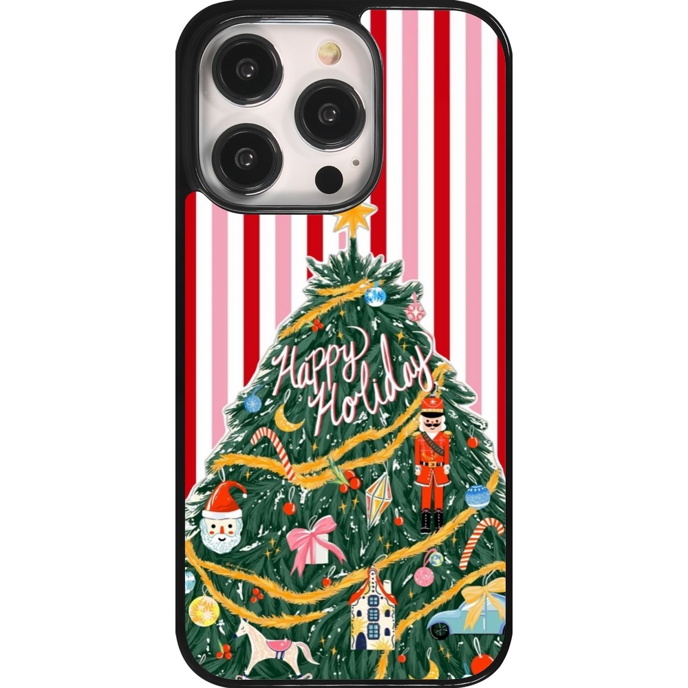 Coque iPhone 14 Pro - Christmas 25 Happy Holiday