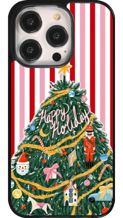 Coque iPhone 14 Pro - Christmas 25 Happy Holiday