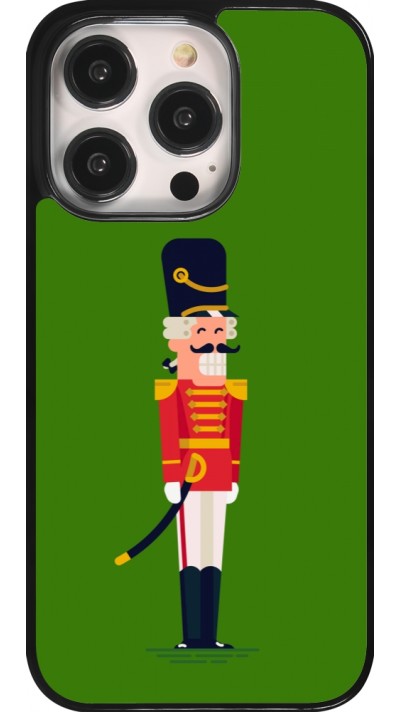 Coque iPhone 14 Pro - Christmas 25 Nutcracker Green