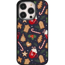 Coque iPhone 14 Pro - Christmas 25 Pattern Gingerbread House
