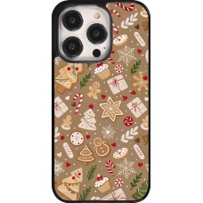 Coque iPhone 14 Pro - Christmas 25 Pattern Ginger Cookie