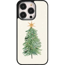 Coque iPhone 14 Pro - Christmas 25 Sketch Tree