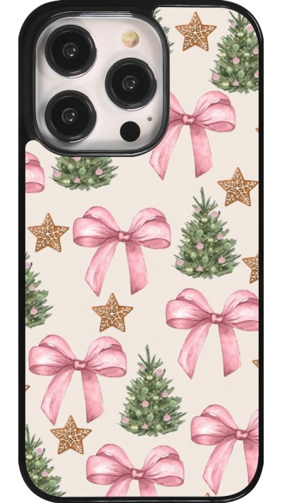 Coque iPhone 14 Pro - Christmas 25 Vintage Ribbons