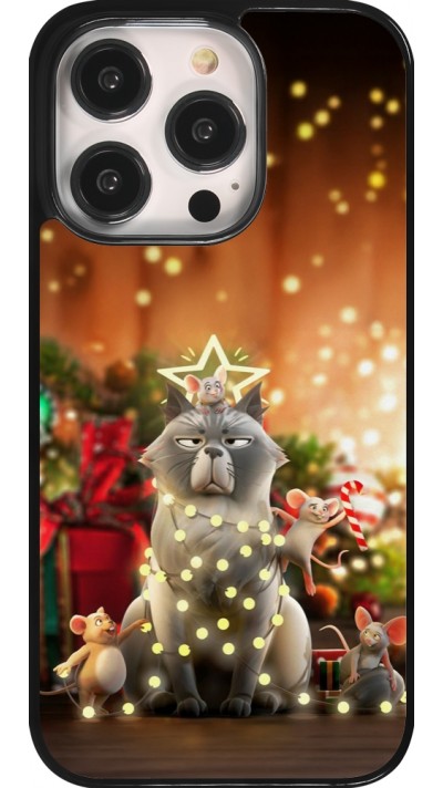 Coque iPhone 14 Pro - Christmas 25 Xmas Cat