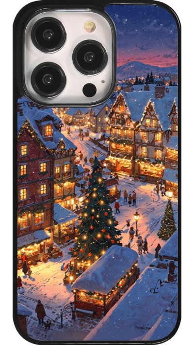 Coque iPhone 14 Pro - Christmas 25 Xmas Village