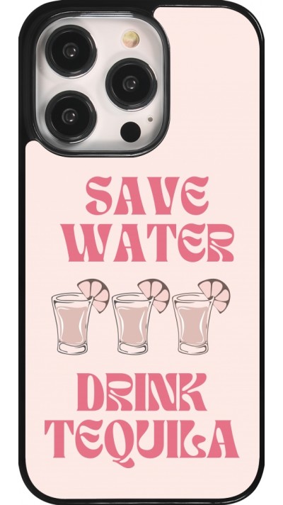 Coque iPhone 14 Pro - Cocktail Save Water Drink Tequila