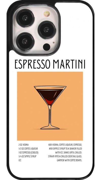 iPhone 14 Pro Case Hülle - Cocktail Rezept Espresso Martini