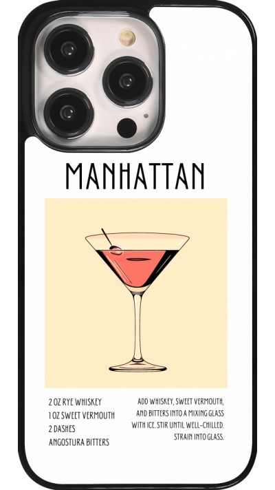 Coque iPhone 14 Pro - Cocktail recette Manhattan