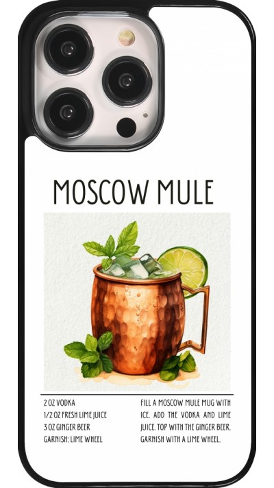 Coque iPhone 14 Pro - Cocktail recette Moscow Mule