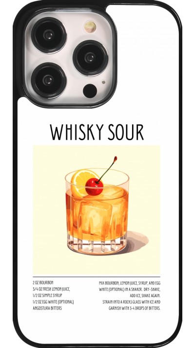 iPhone 14 Pro Case Hülle - Cocktail Rezept Whisky Sour