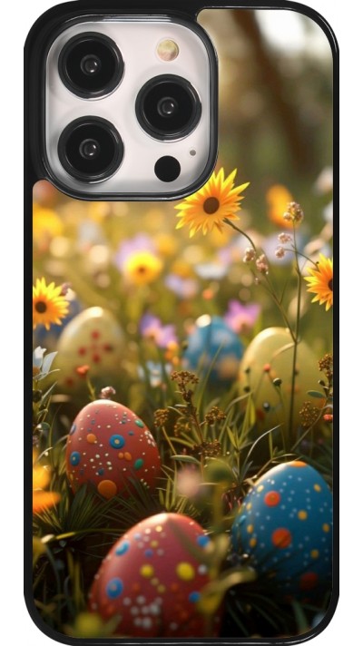 Coque iPhone 14 Pro - Easter 2026 Decorated eggs